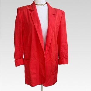 Evan Picone Vibrant salmon Blazer size 8